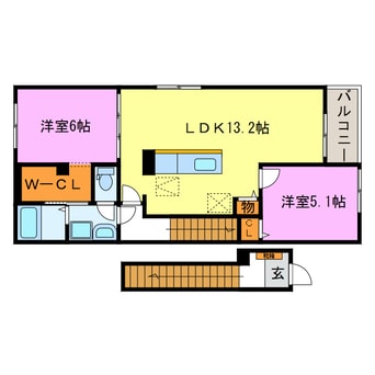 間取図 Ｃａｓａエスポワール水口