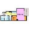 アクアフォレスト 1Kの間取り