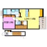 アクアフォレスト 1LDKの間取り