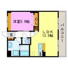 ｐｉｓｏｌａ 1LDKの間取り