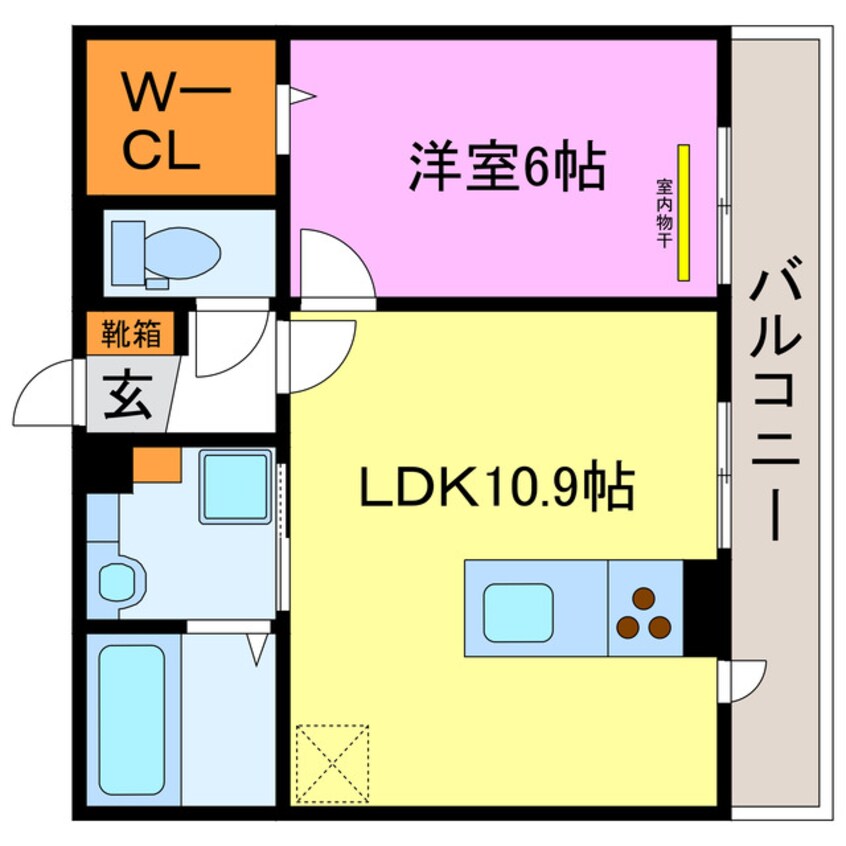 間取図 シャーロット水口Ａ