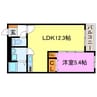 ハートフルマンションVenereNeo 1LDKの間取り