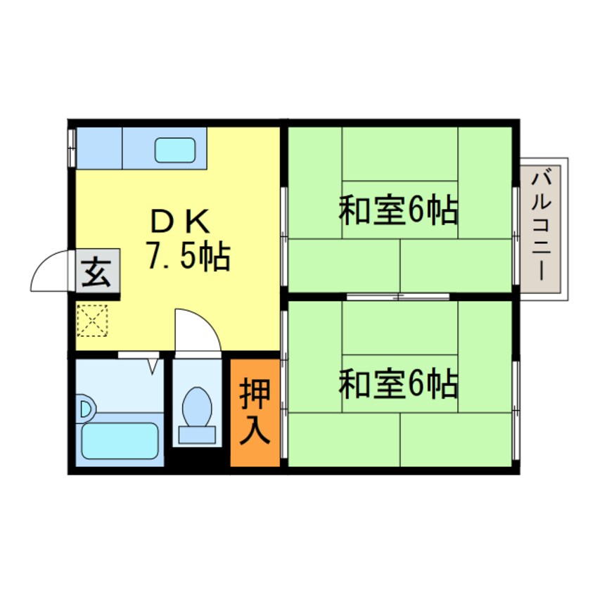 間取図 ハイツにんじんＡ