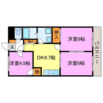 間取図 シャルマンハウスⅠ・Ⅱ