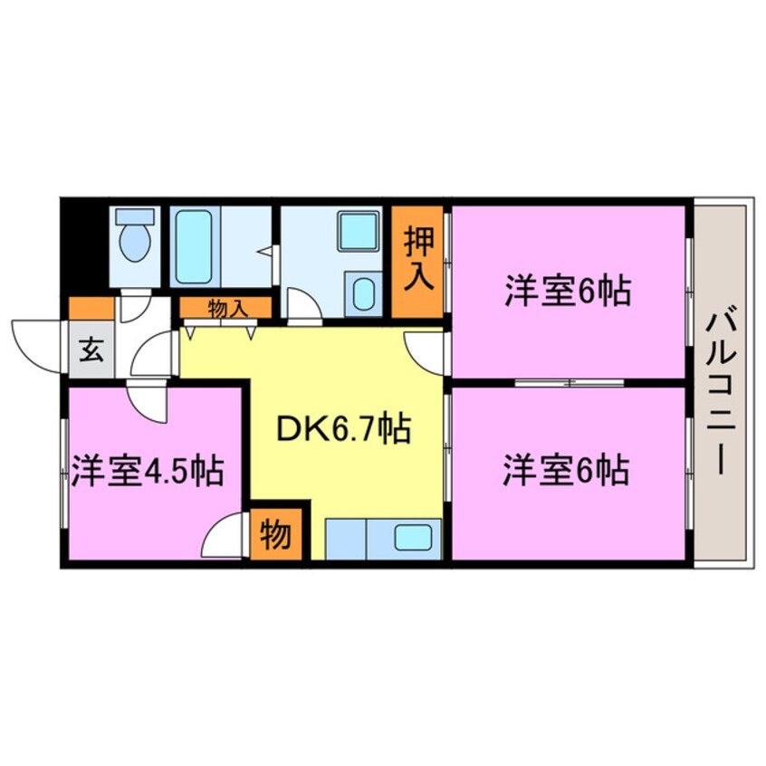 間取図 シャルマンハウスⅠ・Ⅱ