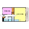 ステイツアルク 1LDKの間取り