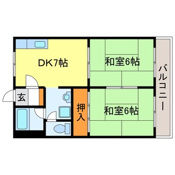 間取図 市兵衛第2ビル