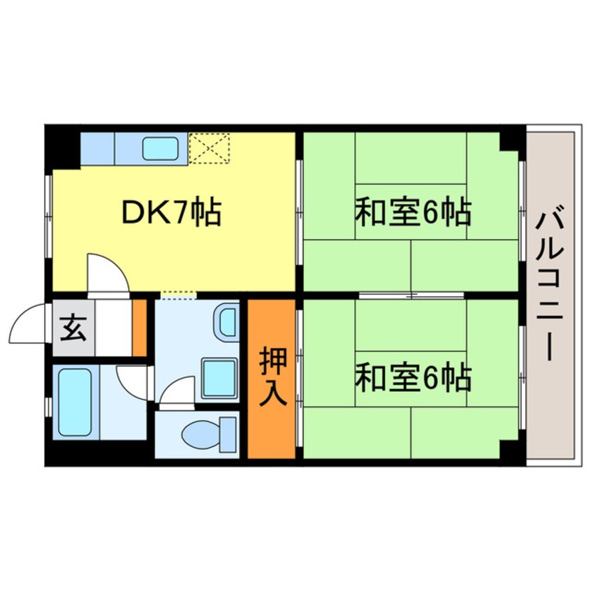 間取図 市兵衛第2ビル