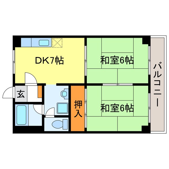 間取り図 市兵衛第2ビル