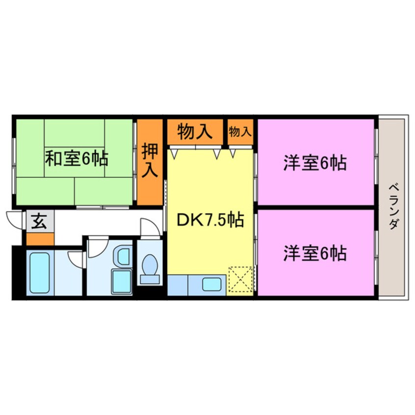 間取図 パストラルコート