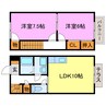 Sunny Palace 2LDKの間取り