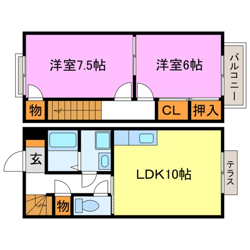 間取図 Ambiente　C・D