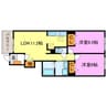 サンレミ　アニメート 2LDKの間取り
