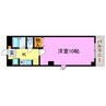プロニティ岡出 1Kの間取り