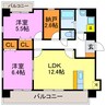 グランコート 2LDK+Sの間取り