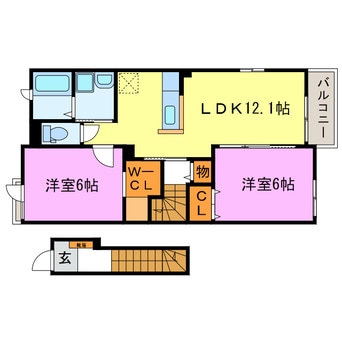 間取図 モルトベーネ　Ⅱ