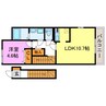 メゾンアべニールジーノ 1LDKの間取り