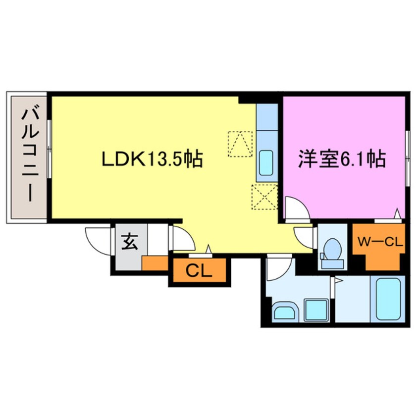 間取図 ＠三雲Ａ