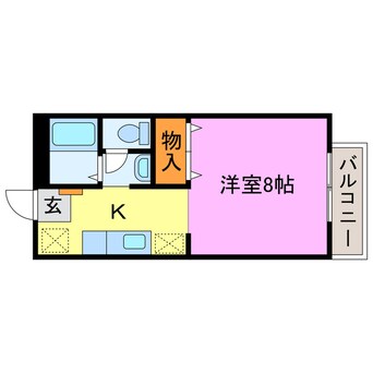 間取図 プランドール石部駅前