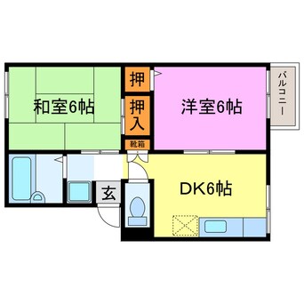 間取図 ハイツ温香