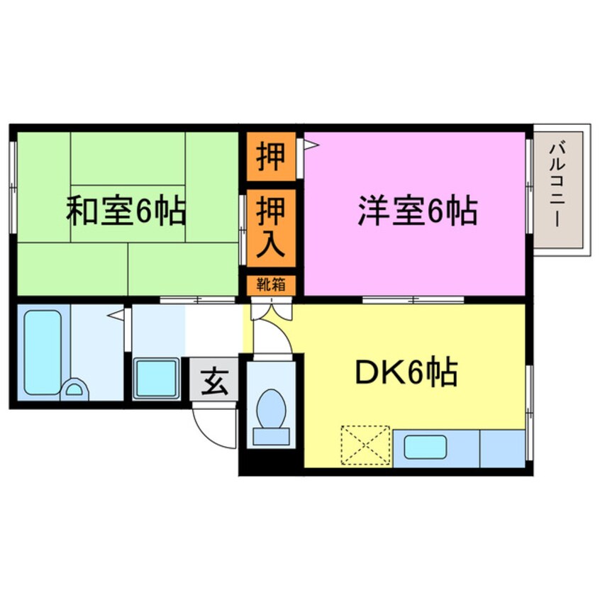 間取図 ハイツ温香