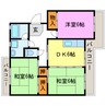 ヴィラ広野 3DKの間取り