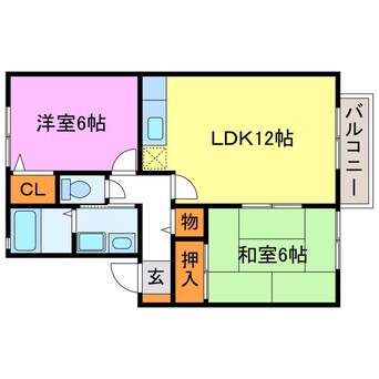 間取図 グランマ甲西