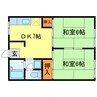 ソシア　Ⅰ 2DKの間取り