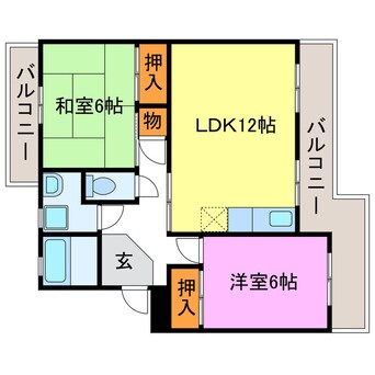 間取図 ヴィラ開陽