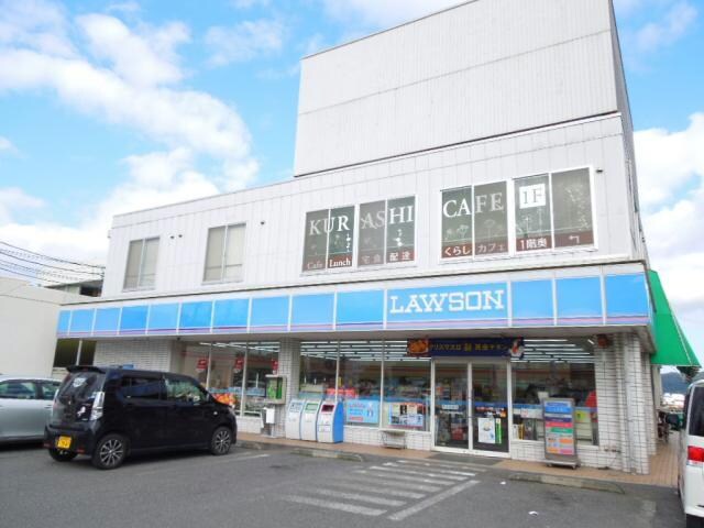 ローソン石部郵便局前店(コンビニ)まで351m ロイヤルガーデン弐番館