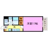 Chambre 1Kの間取り