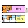 D-SQUARE 1DK+Sの間取り