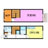 D-SQUARE 1DK+Sの間取り