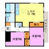 Ｈｅａｔｈ 2LDKの間取り