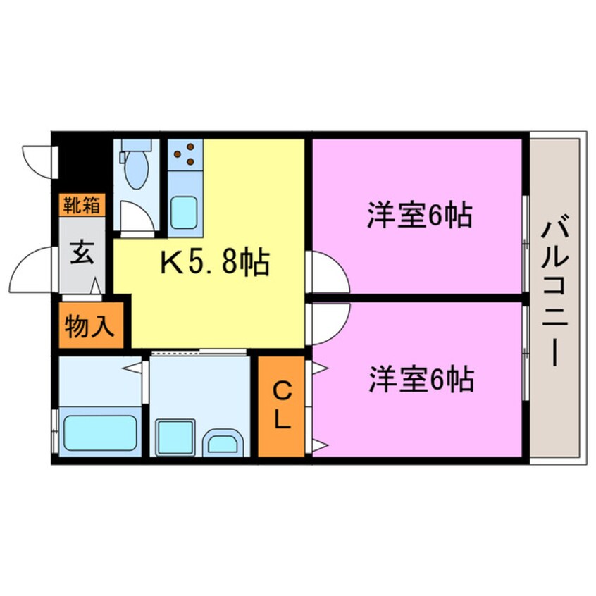 間取図 メゾン小西梅影