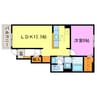 sachi・ミノール 1LDKの間取り