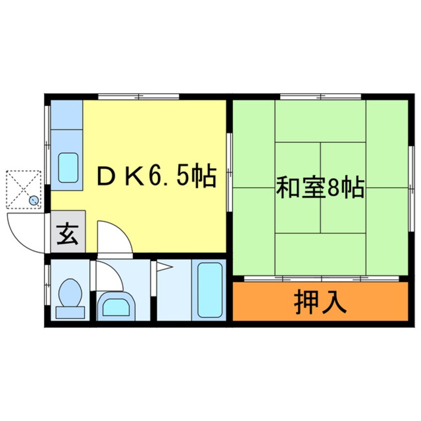 間取図 B・コーポ西大路