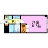ハウゼ宮の森 1Kの間取り