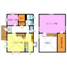 信楽町中野ログハウス 1LDK+Sの間取り