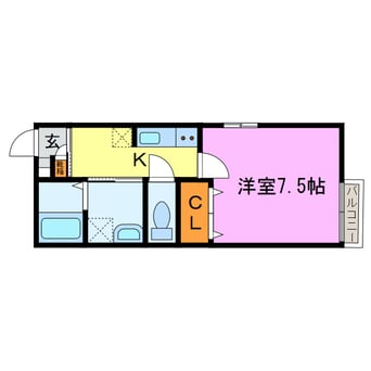 間取図 レフレール三雲