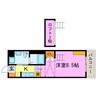 エアフォルク21 1Kの間取り