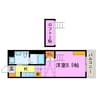エアフォルク21 1Kの間取り