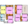 湖南下田　貸家 5DKの間取り