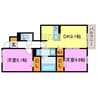 アリビオ西内貴 2DKの間取り