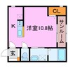 ラ・トゥール水口 1Rの間取り