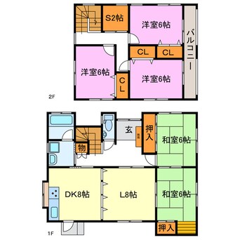 間取図 湖南市下田貸家