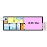 AXIA COURT 1Kの間取り