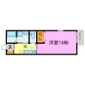 AXIA COURT 1Kの間取り
