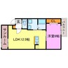 CAエソラ 1LDKの間取り