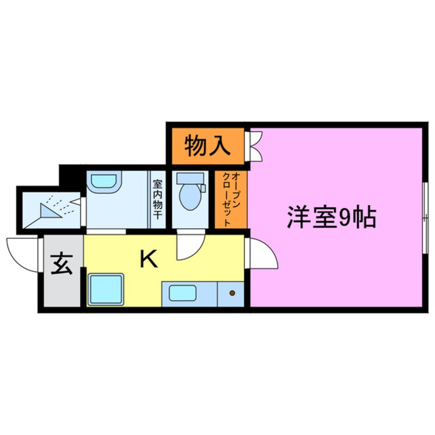 間取図 KSコーポ宇川